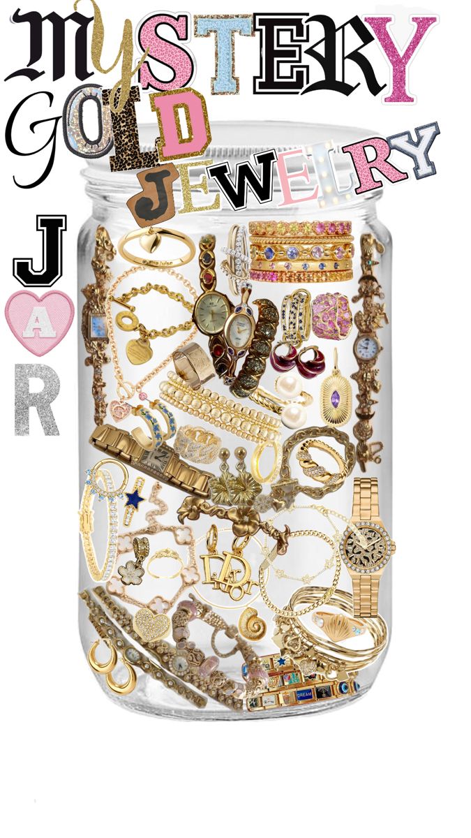 Ariva Jewelry Sürpriz Takı Kavanozu – 15 Parça Karışık Takı Seti