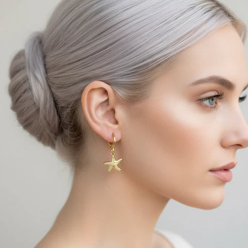 Mini Deniz Yıldızı Küpe